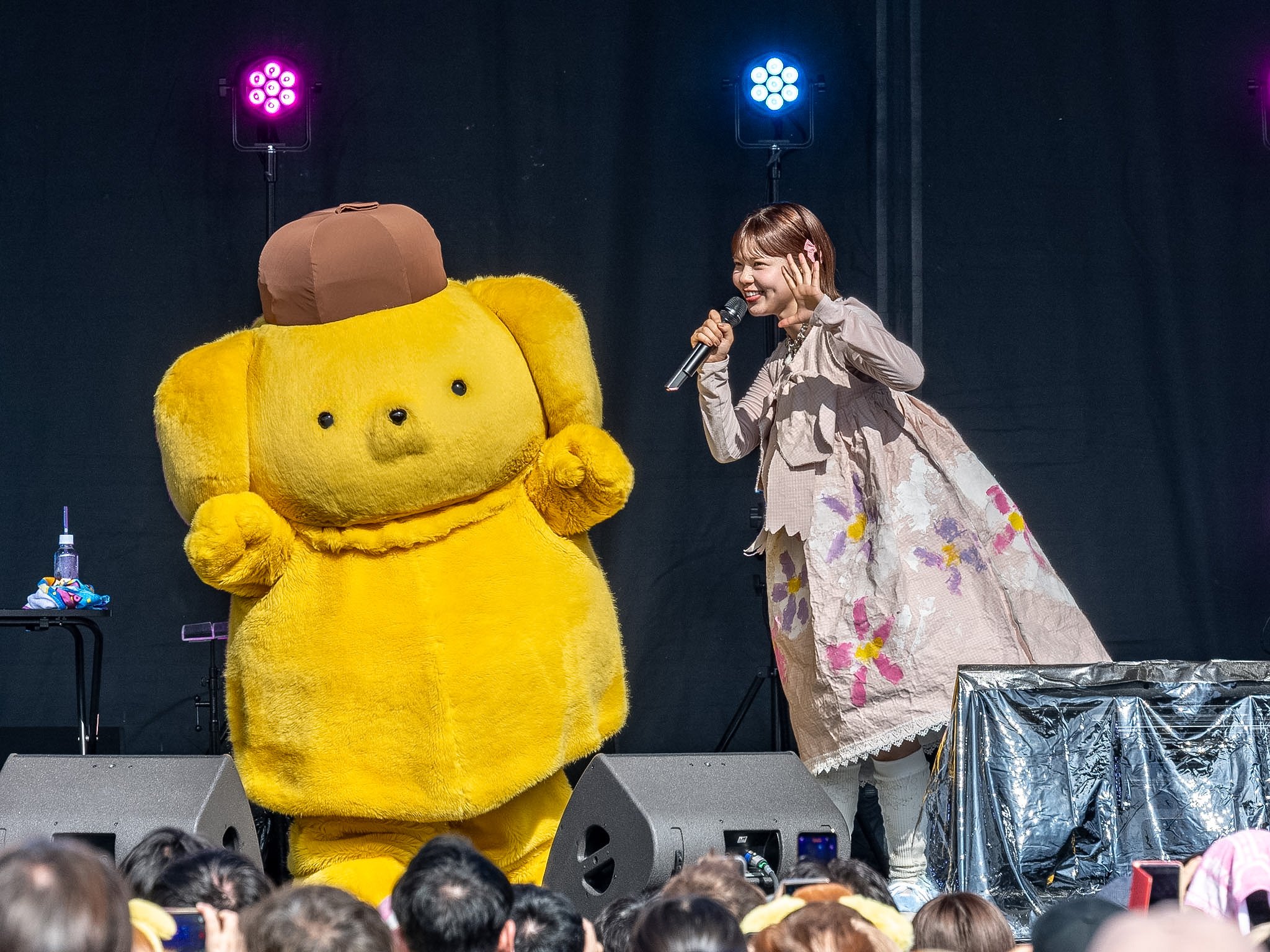 asmiと「ポムポムプリン」の初コラボステージ