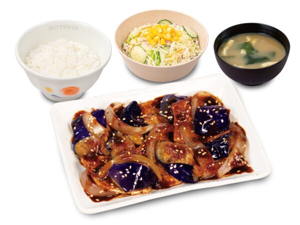 豚と茄子の辛味噌炒め定食 全体写真