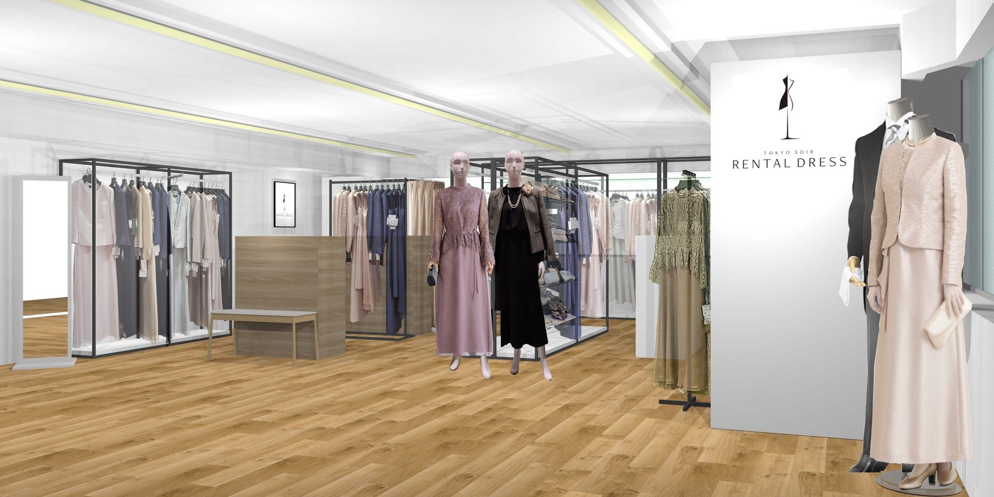 東京ソワールレンタルドレス大宮店 店内イメージ