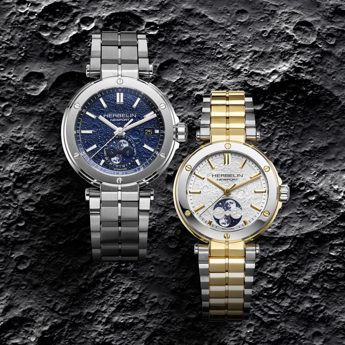 HERBELIN「NEWPORT AUTOMATIC MOON PHASES」