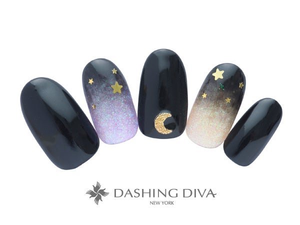 定額シンプルコース 根元ラメ×ブラック