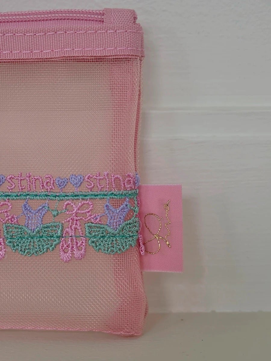 近澤レース店 × stina Ballerina Pouch レース部分のディテール