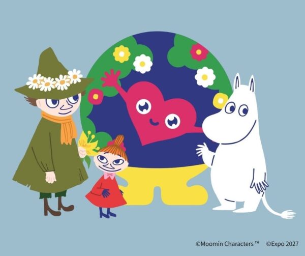 ムーミンとトゥンクトゥンクのコラボアート