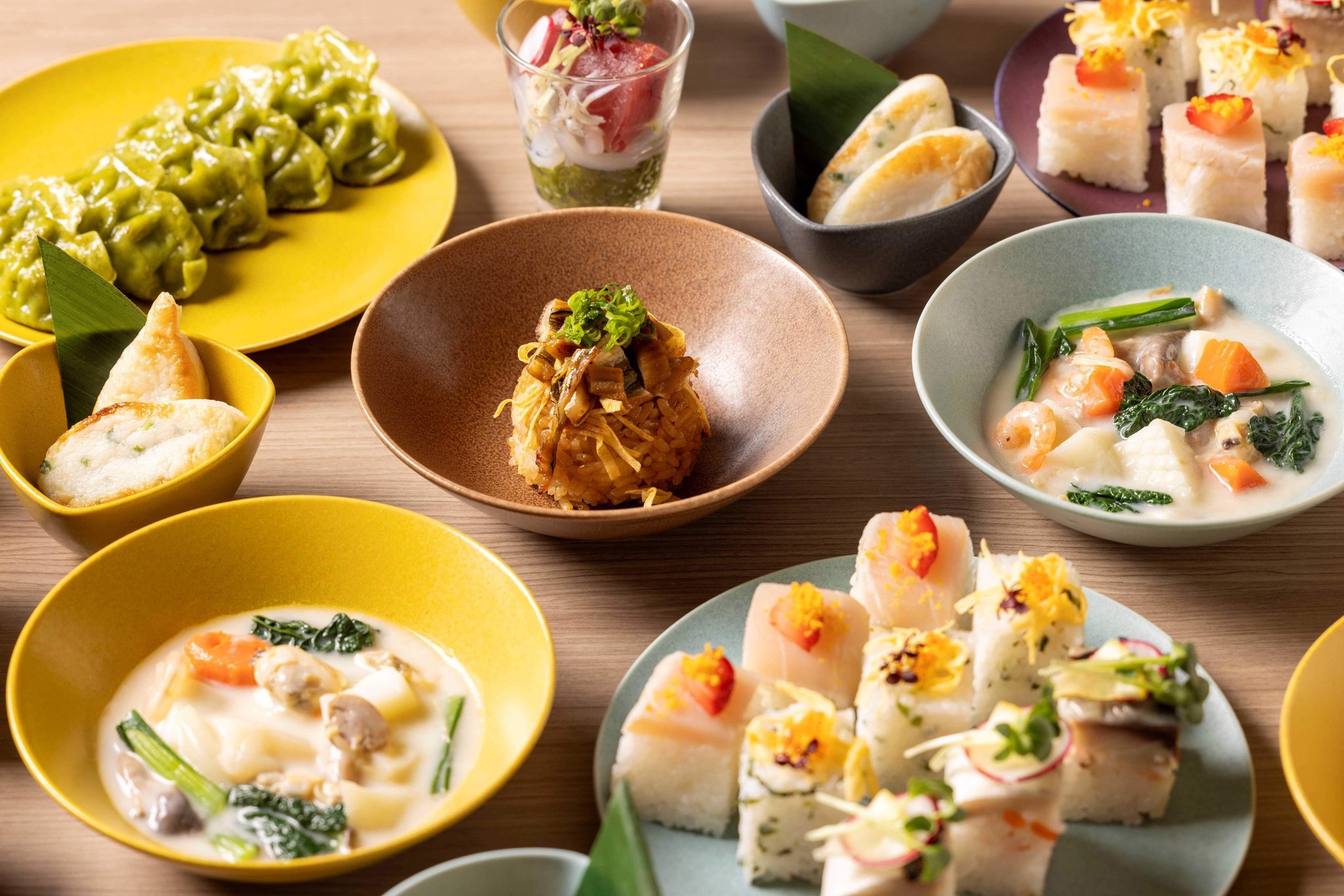 地元食材を取り入れたビュッフェ料理