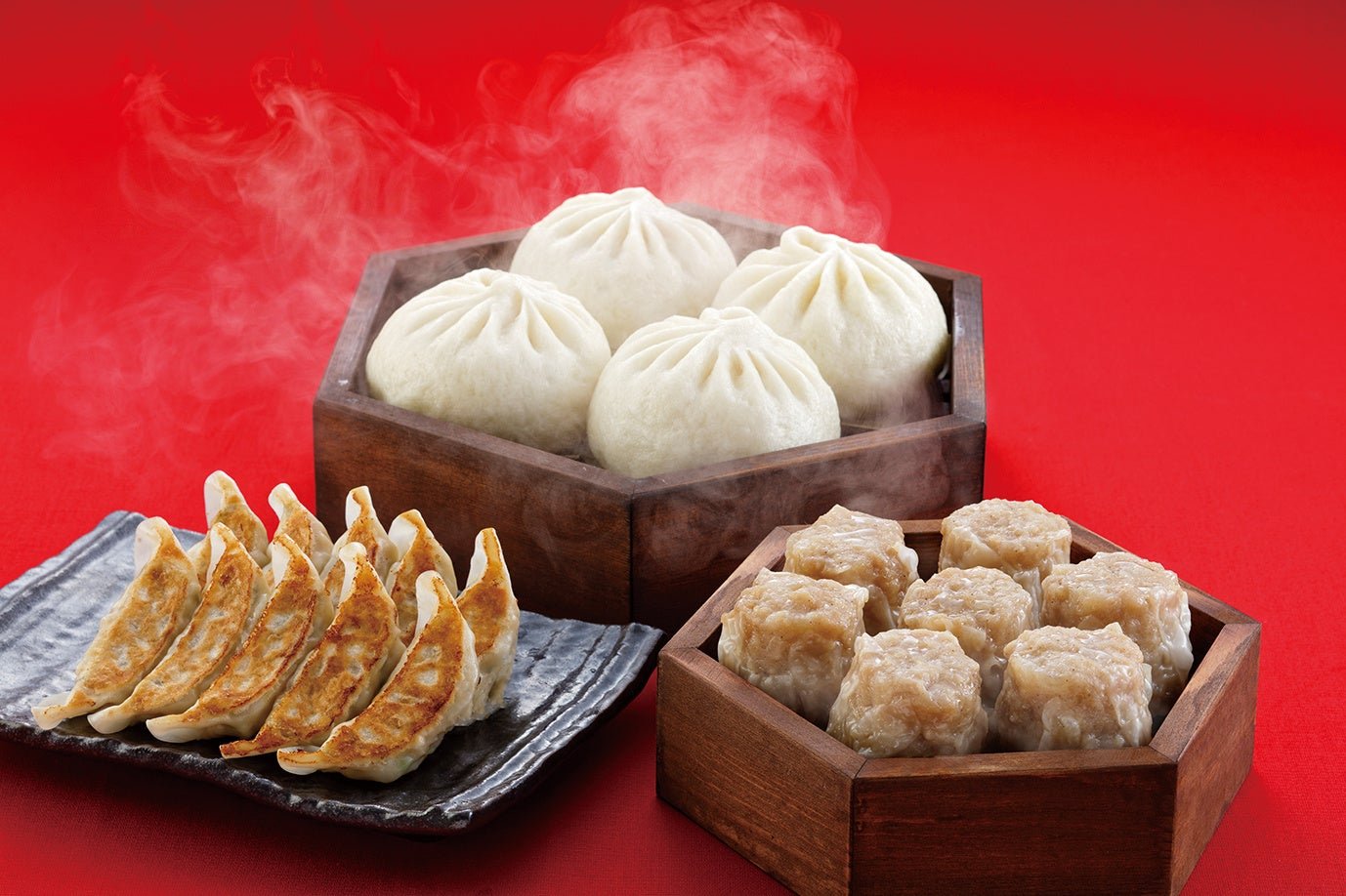 551 HORAIの豚まんと焼売、焼餃子