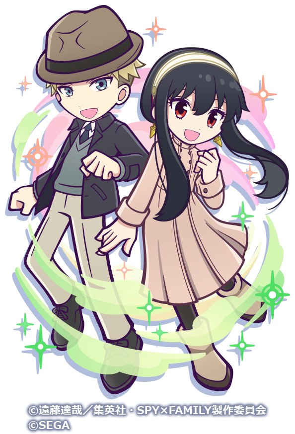 ロイド＆ヨルのデフォルメ立ち絵