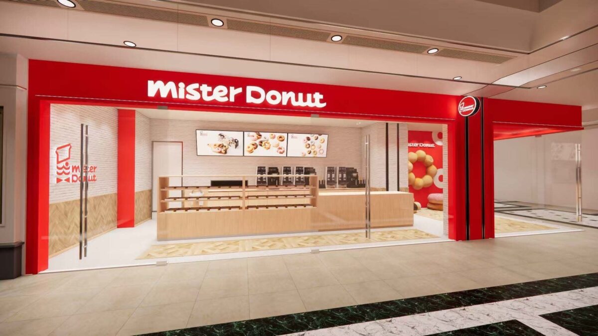 「ミスタードーナツGlobal Harbor（環球港）ショップ」の店内フォトスポット