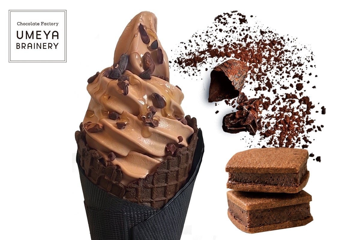 カカオニブハニーチョコソフトと濃厚クッキーチョコサンド