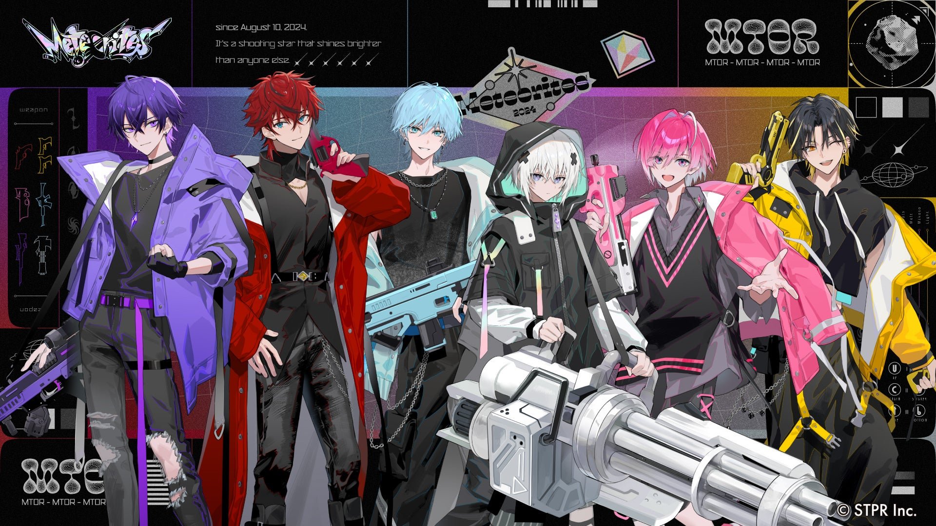 めておら - Meteorites - メンバー6名のプロフィールビジュアル