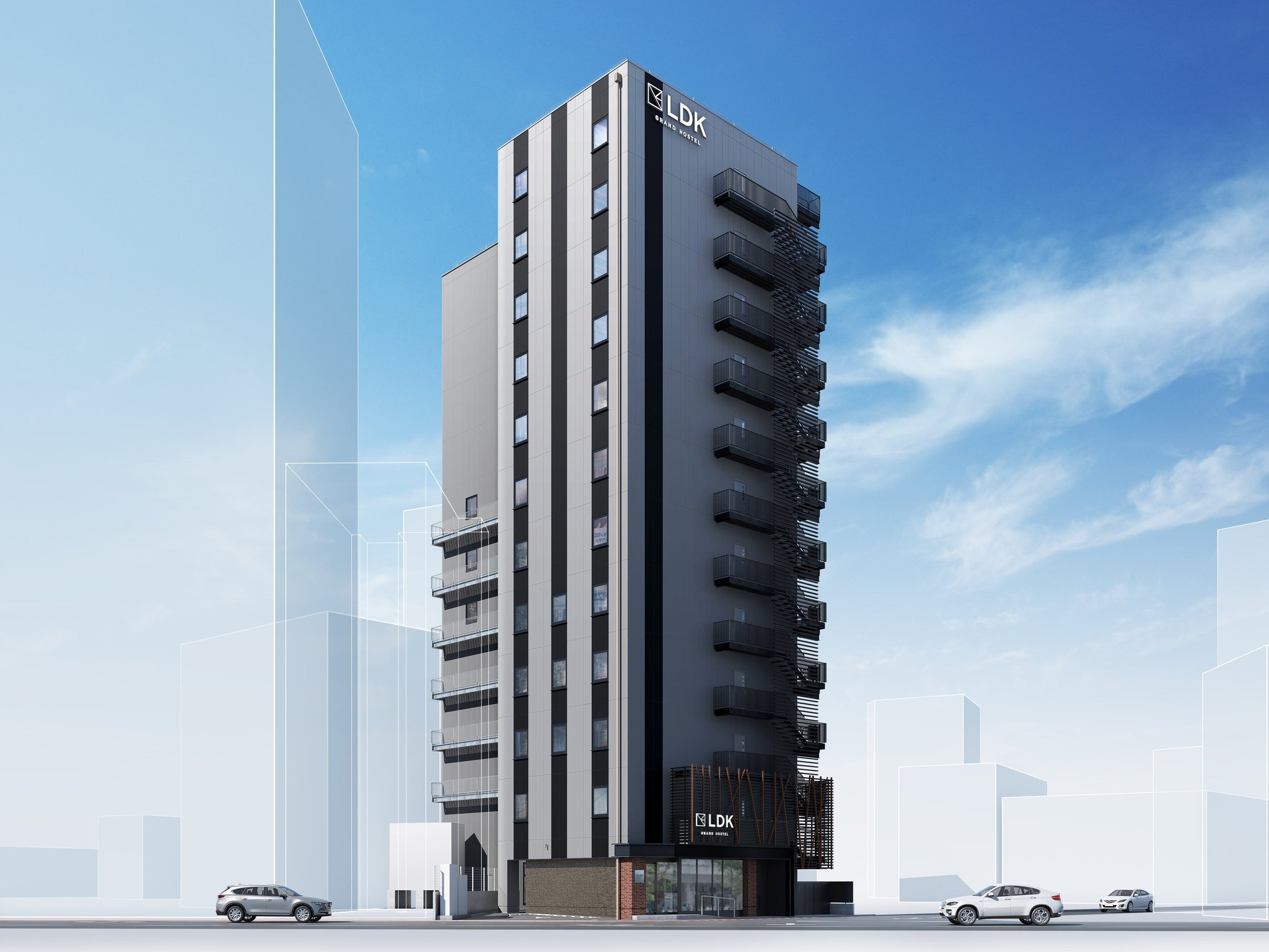 GRAND HOSTEL LDK 広島 外観