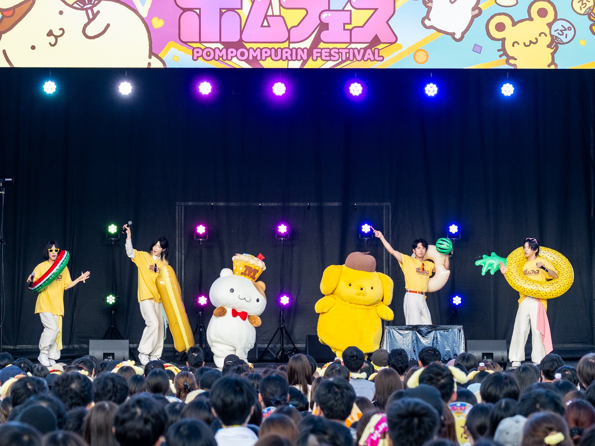 「ポムポムプリン」とチームプリンのステージ