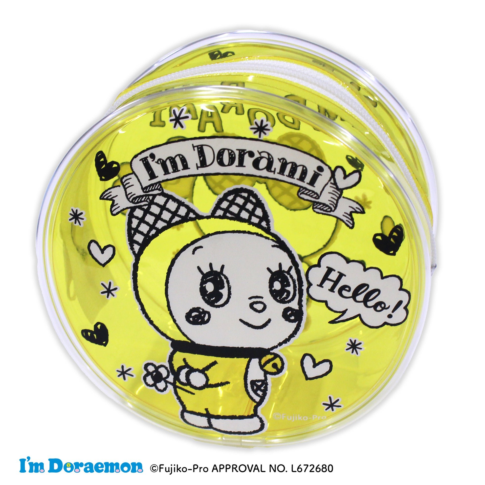 I'm Doraemon 丸型ポーチ ドラミ デザイン