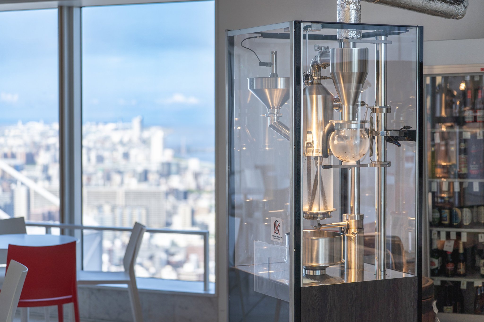 cafe SKY 40の自家焙煎機