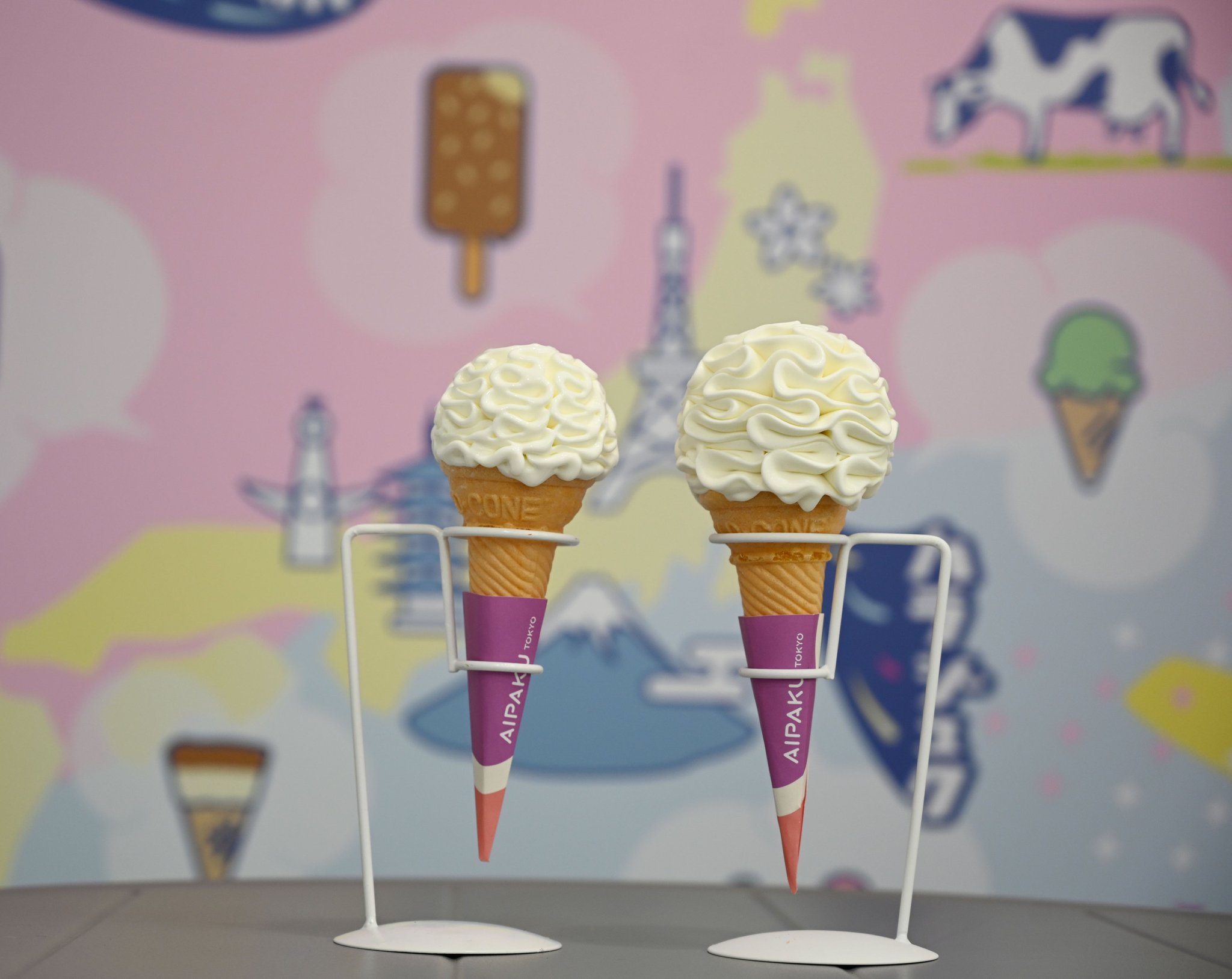 クラフトソフトクリーム「あいぱくフラワーソフト」