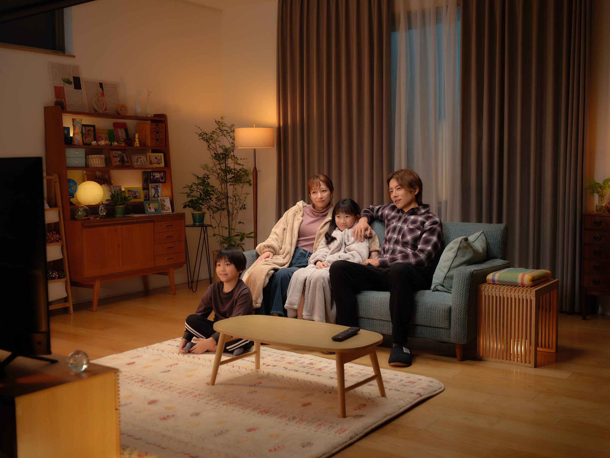 新WebCM「FIBER HEAT」家族シーン