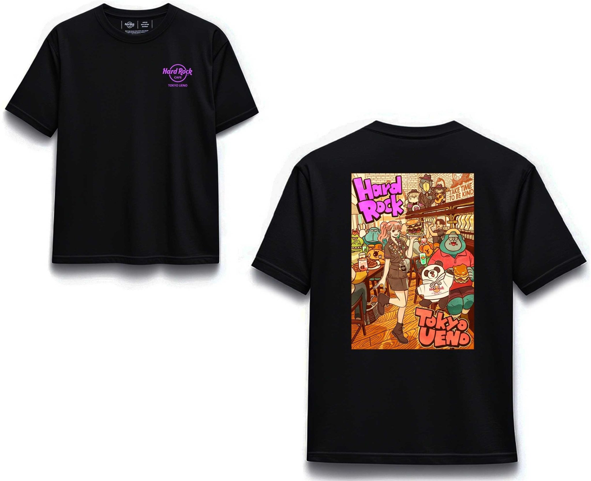 「タケウチリョースケxハードロックカフェ上野 T-shirt」
