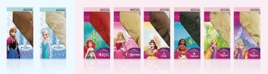 「ディズニー ウィッグコレクション」複数キャラクターのパッケージ写真