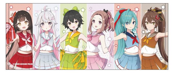 「SPRiNGS 全員集合フェイスタオル」チアVer．描き下ろしイラスト