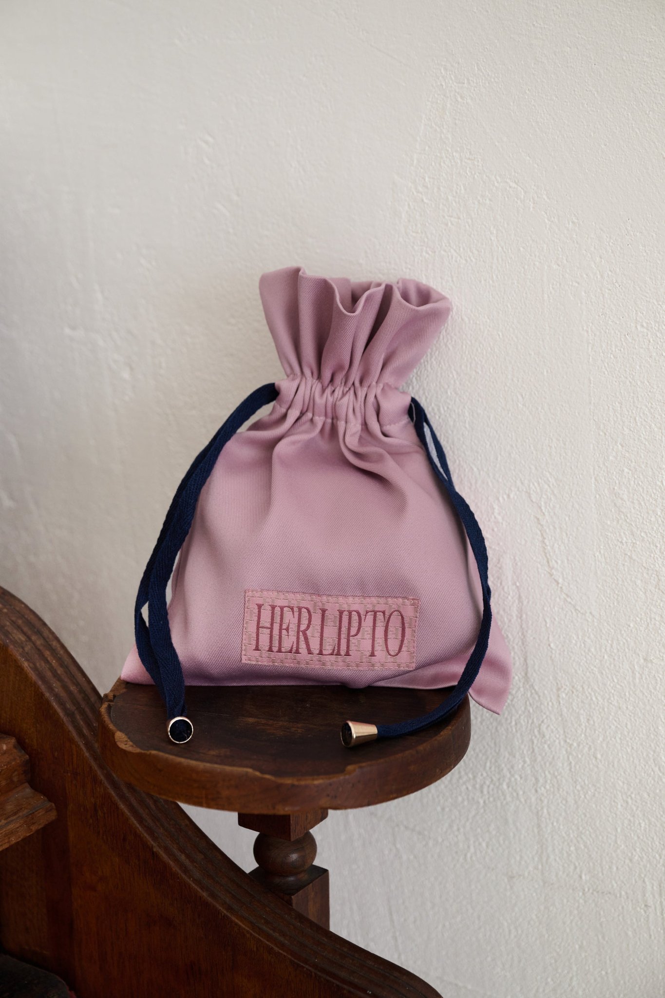 HLT Monogram Scrunch Pouch