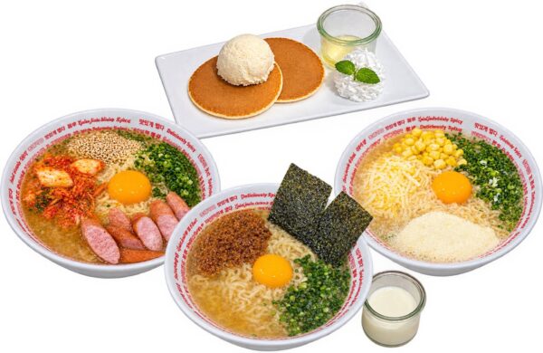 ヨンセン麺アレンジヌードル3種とパンケーキ