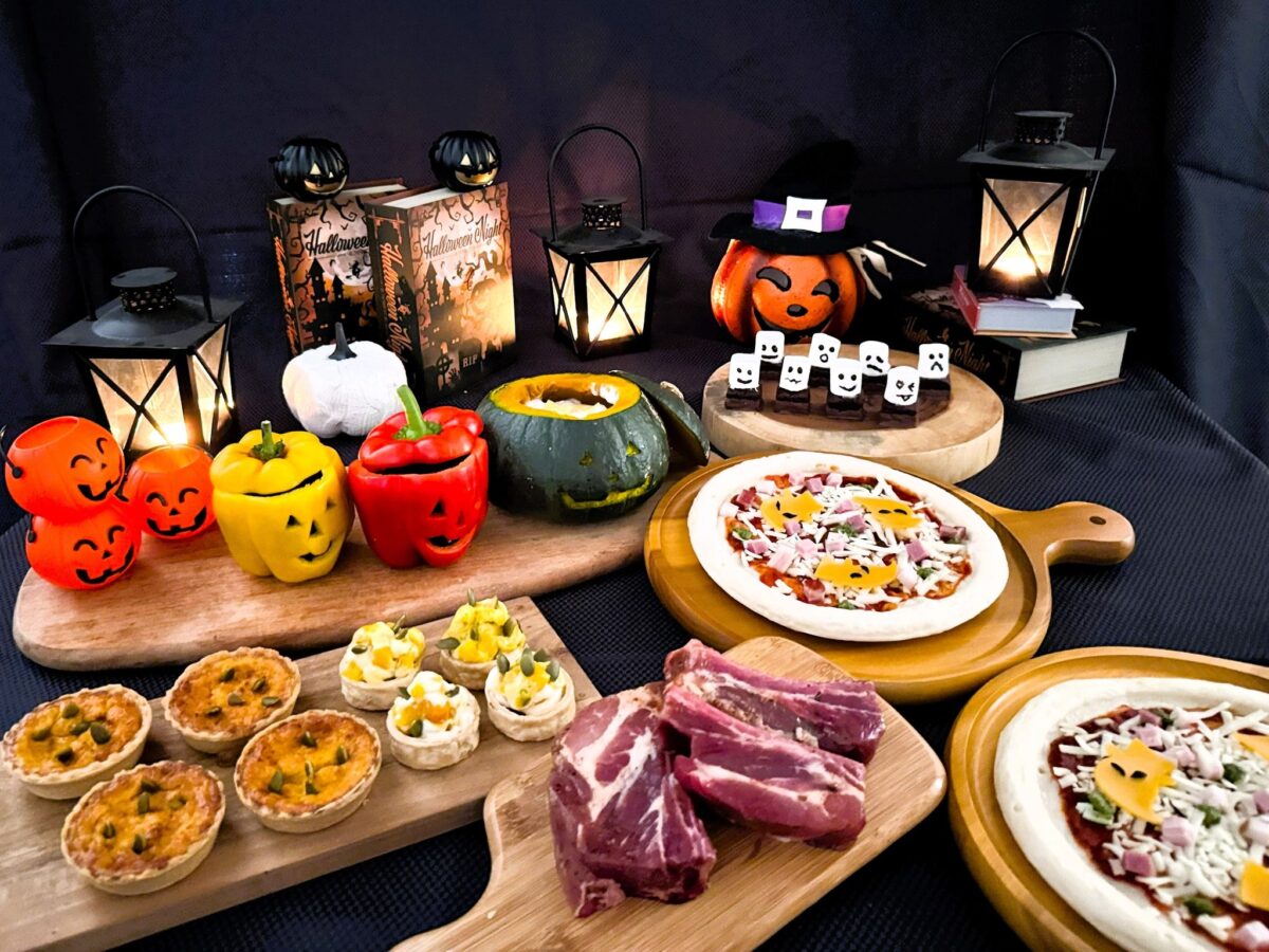 BBQの料理がハロウィン仕様に。遊び心を詰め込んだ限定メニュー / 4人前盛り合わせイメージ
