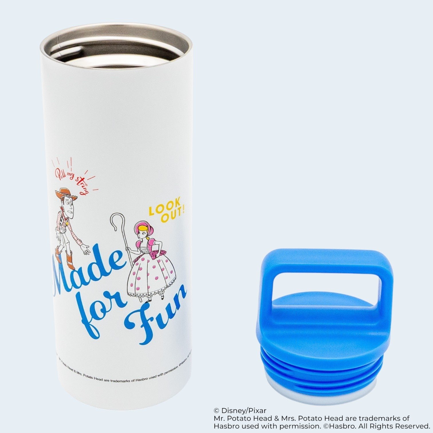 スクエアハンドル付きキャップとボトル本体