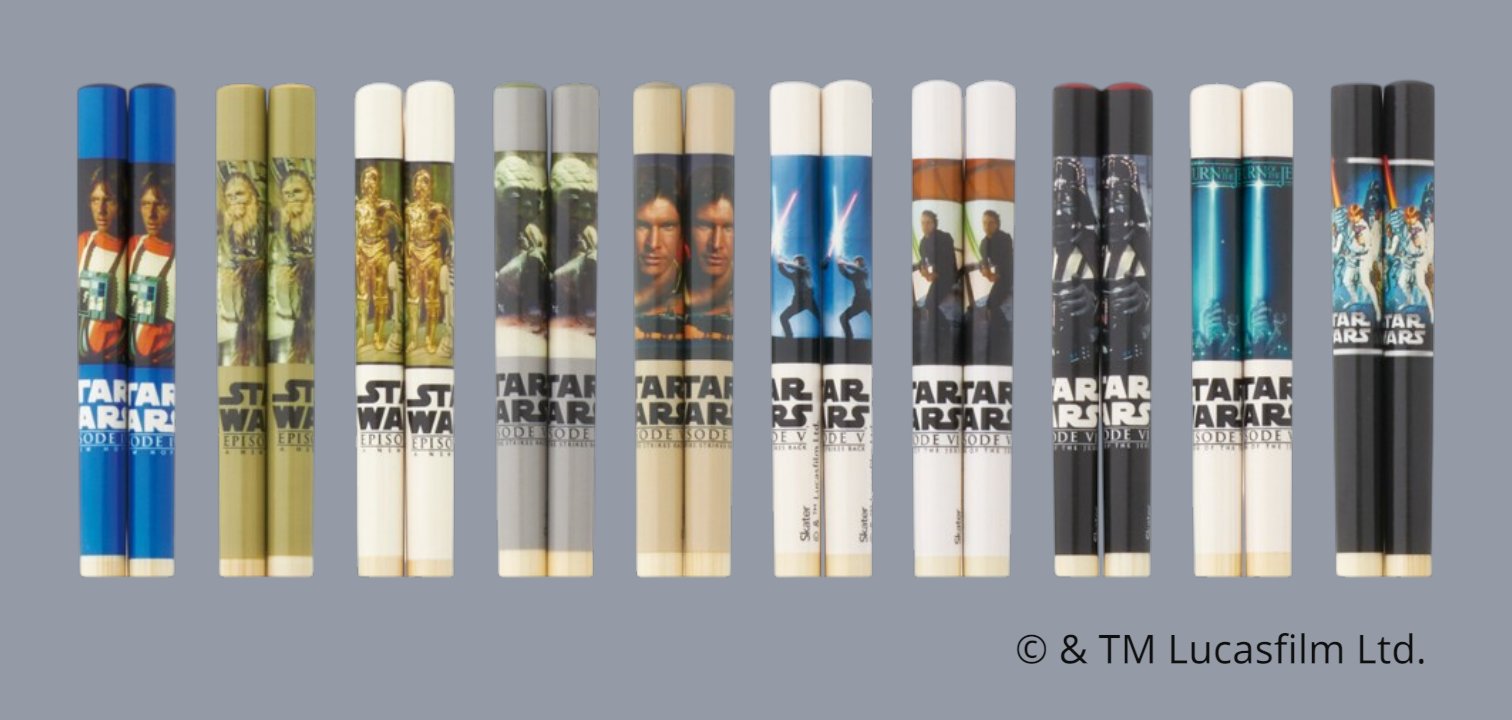 ブラインド 竹箸21cm BOX STAR WARS／EP4～6（ファイナルフレーム）全10柄