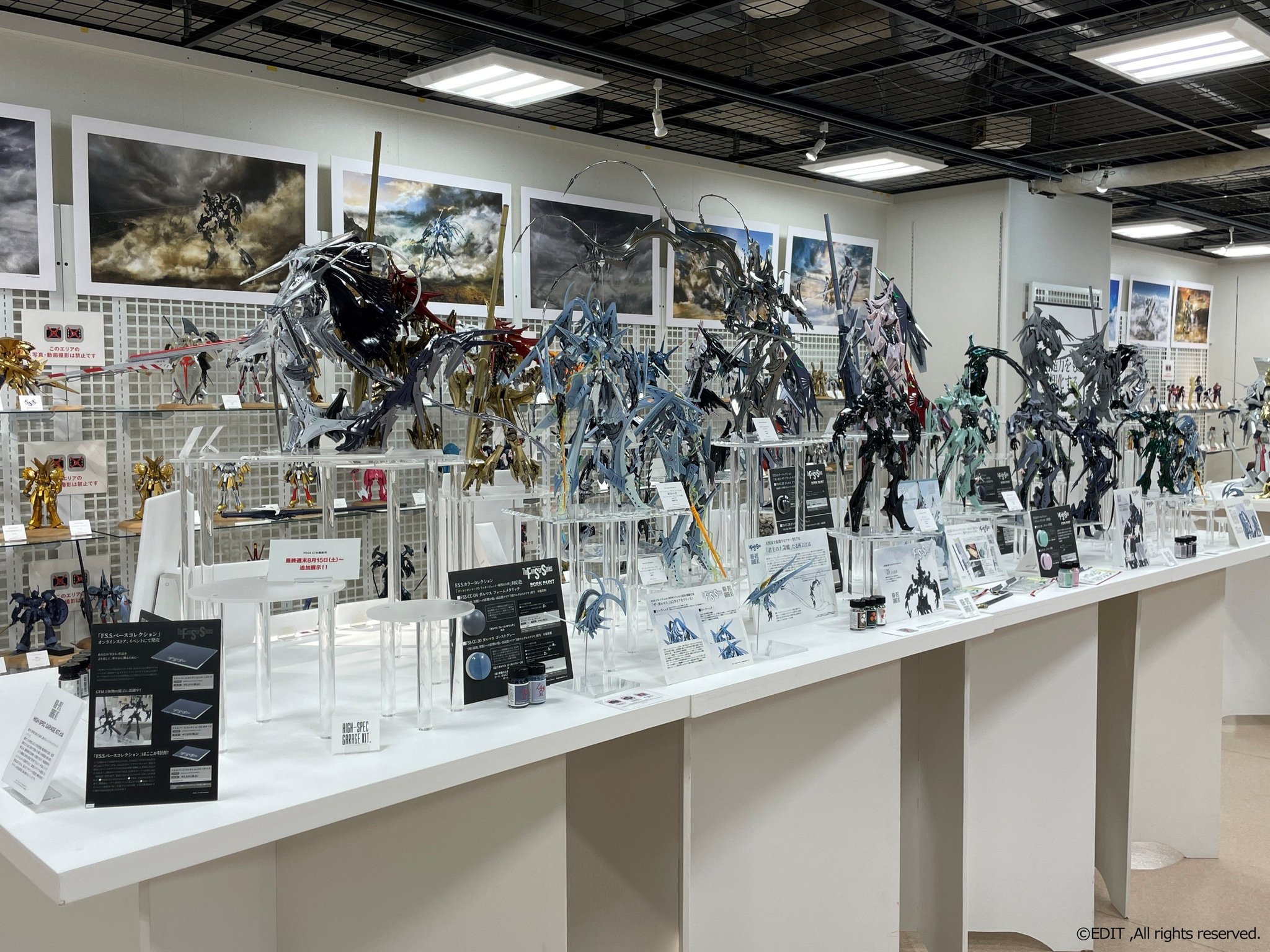 会場に展示された『F.S.S.』立体造形の様子