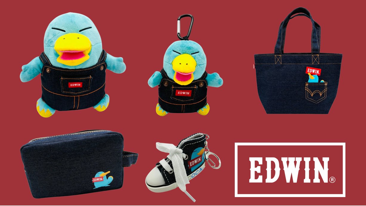カモノハシのイコちゃん×EDWIN コラボレーション商品全5アイテム