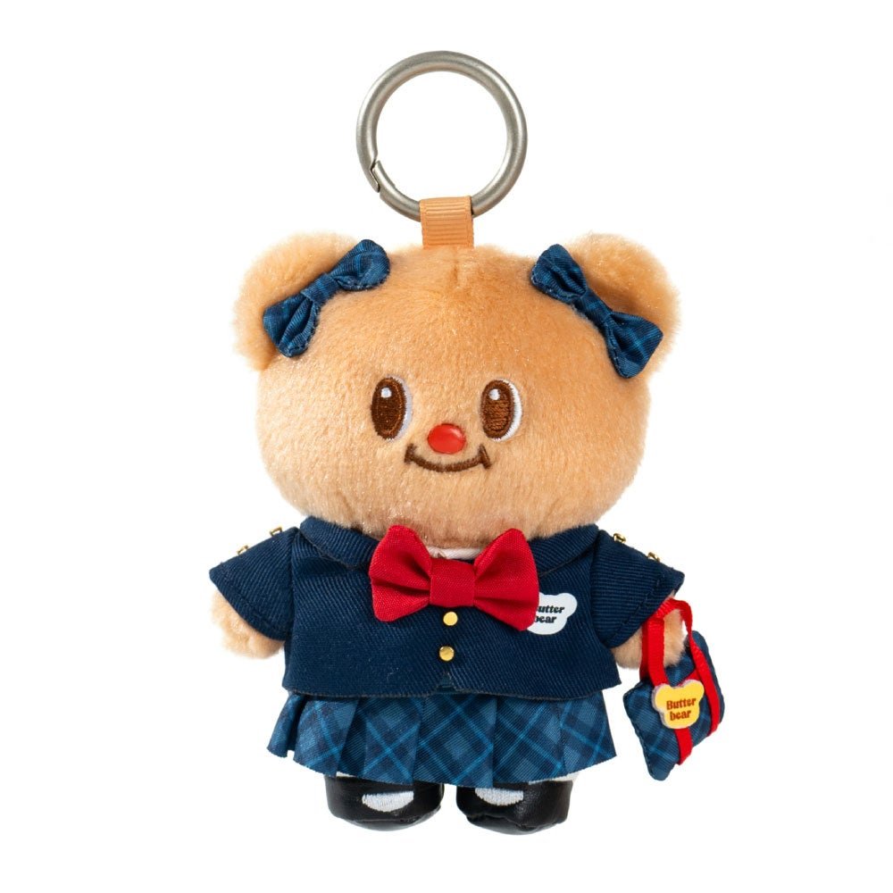 バターベア 学生服キーホルダーぬいぐるみ
