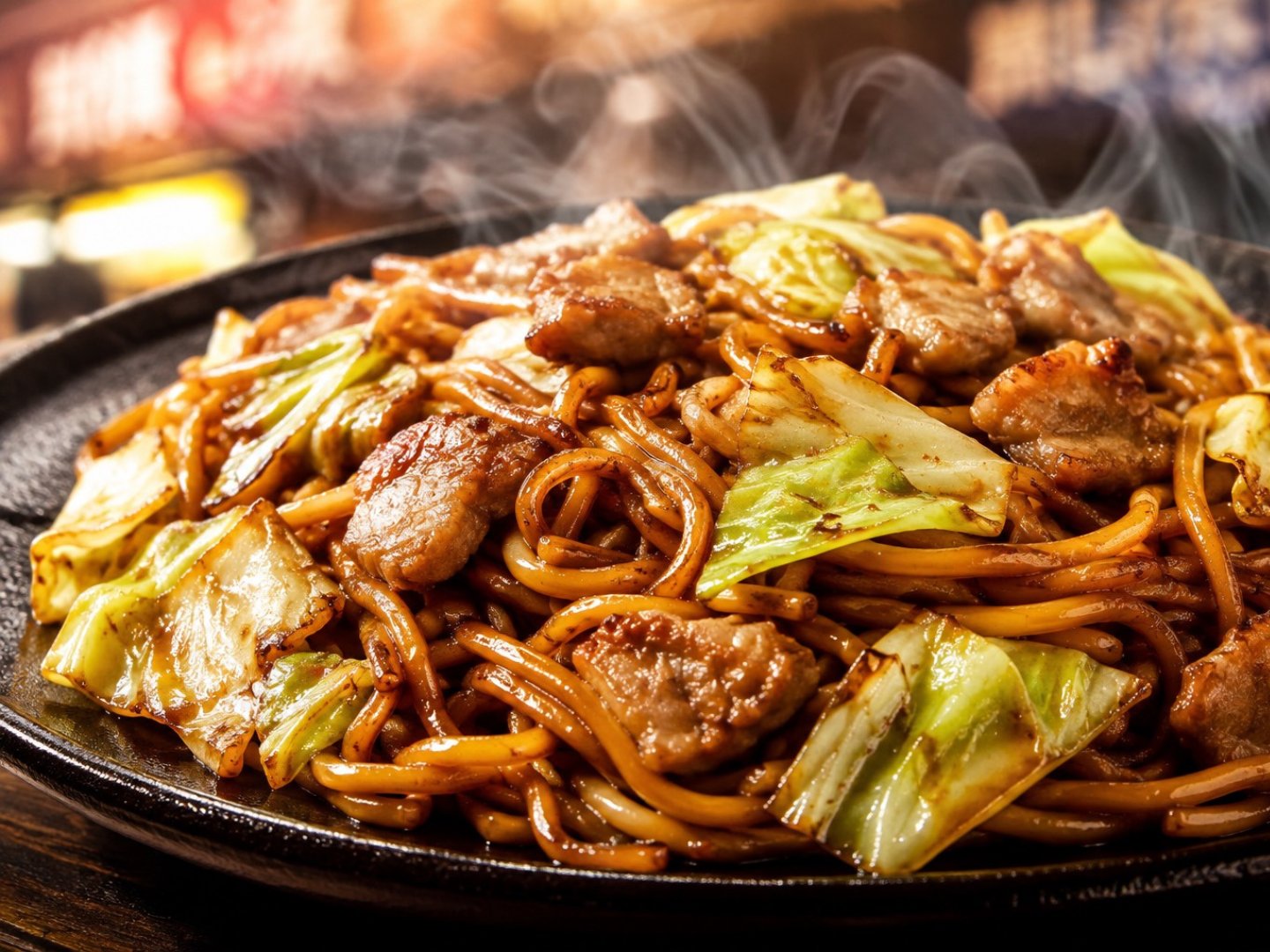 ミートテックのハラミ焼きそば