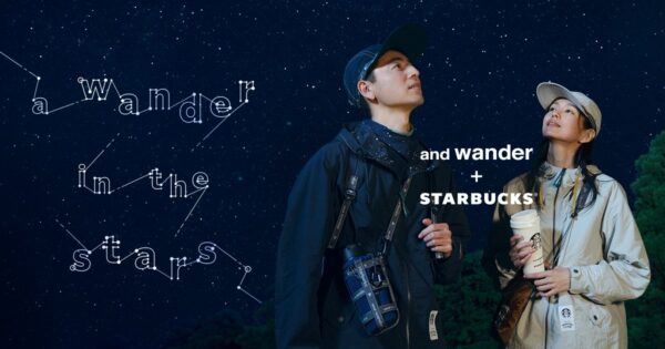 and wander×STARBUCKSコラボキービジュアル