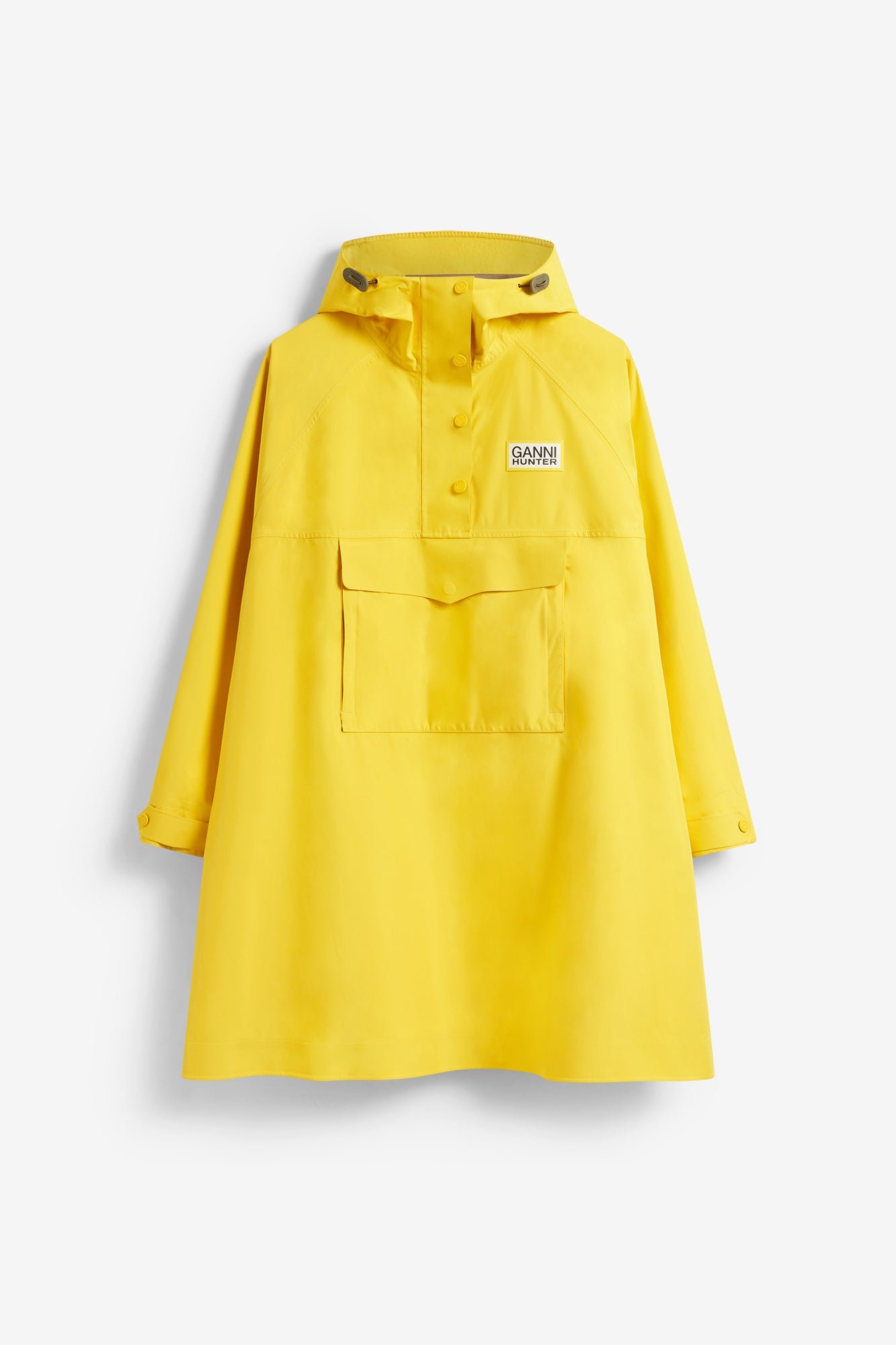 GANNI X HUNTER WATERPROOF PONCHO LEMON