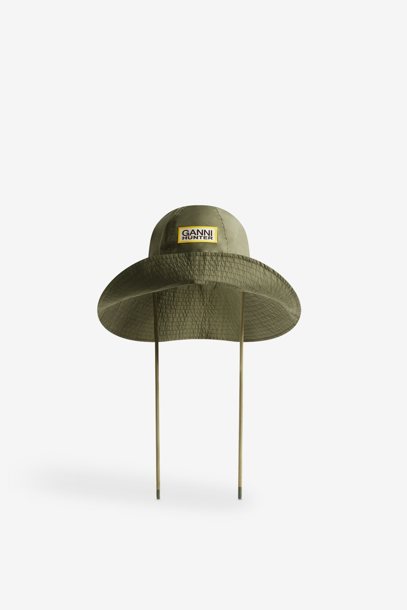 GANNI X HUNTER WATERPROOF BUCKET HAT GANNI GREEN