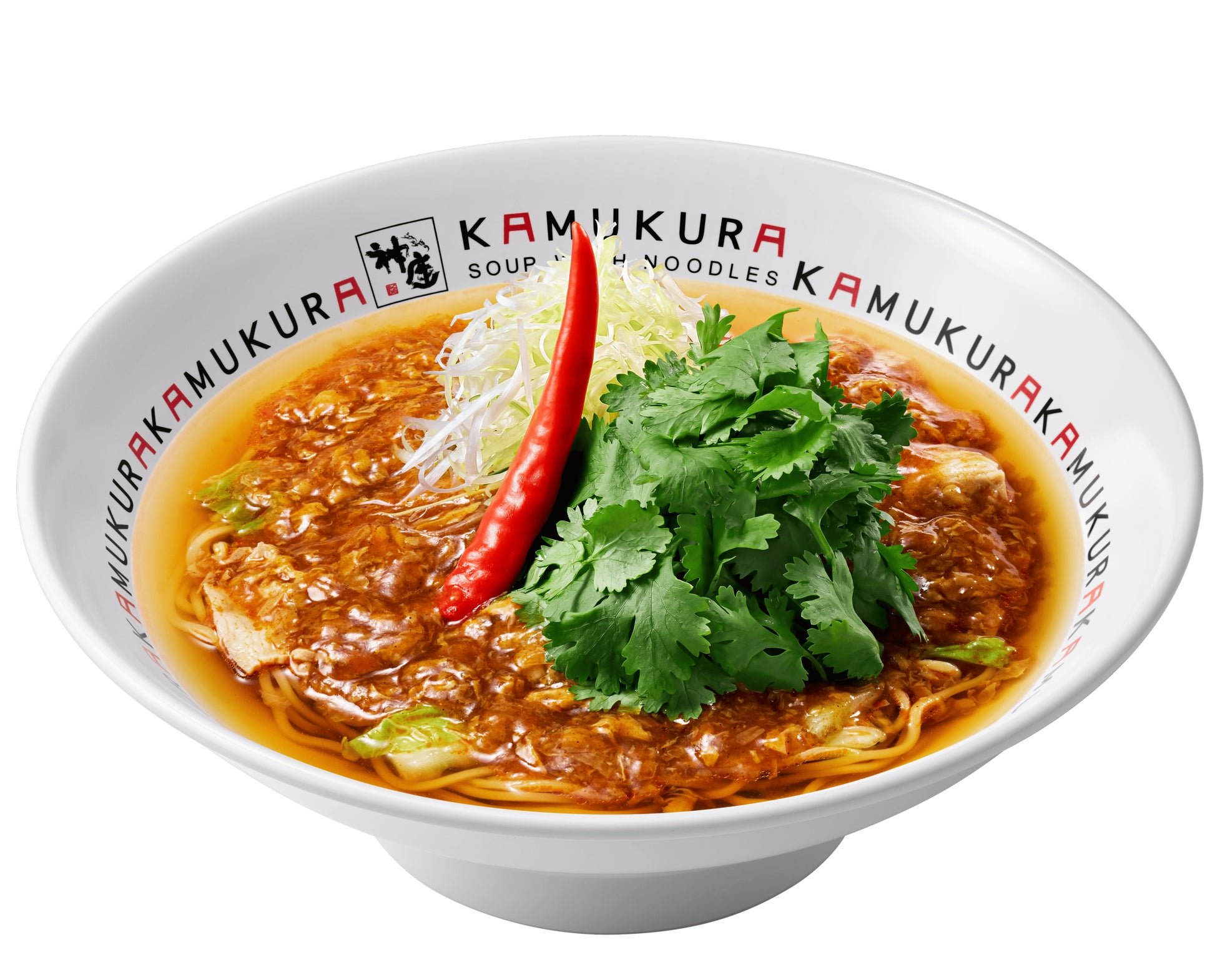 黒酢仕立ての酸辣湯麺 パクチートッピング
