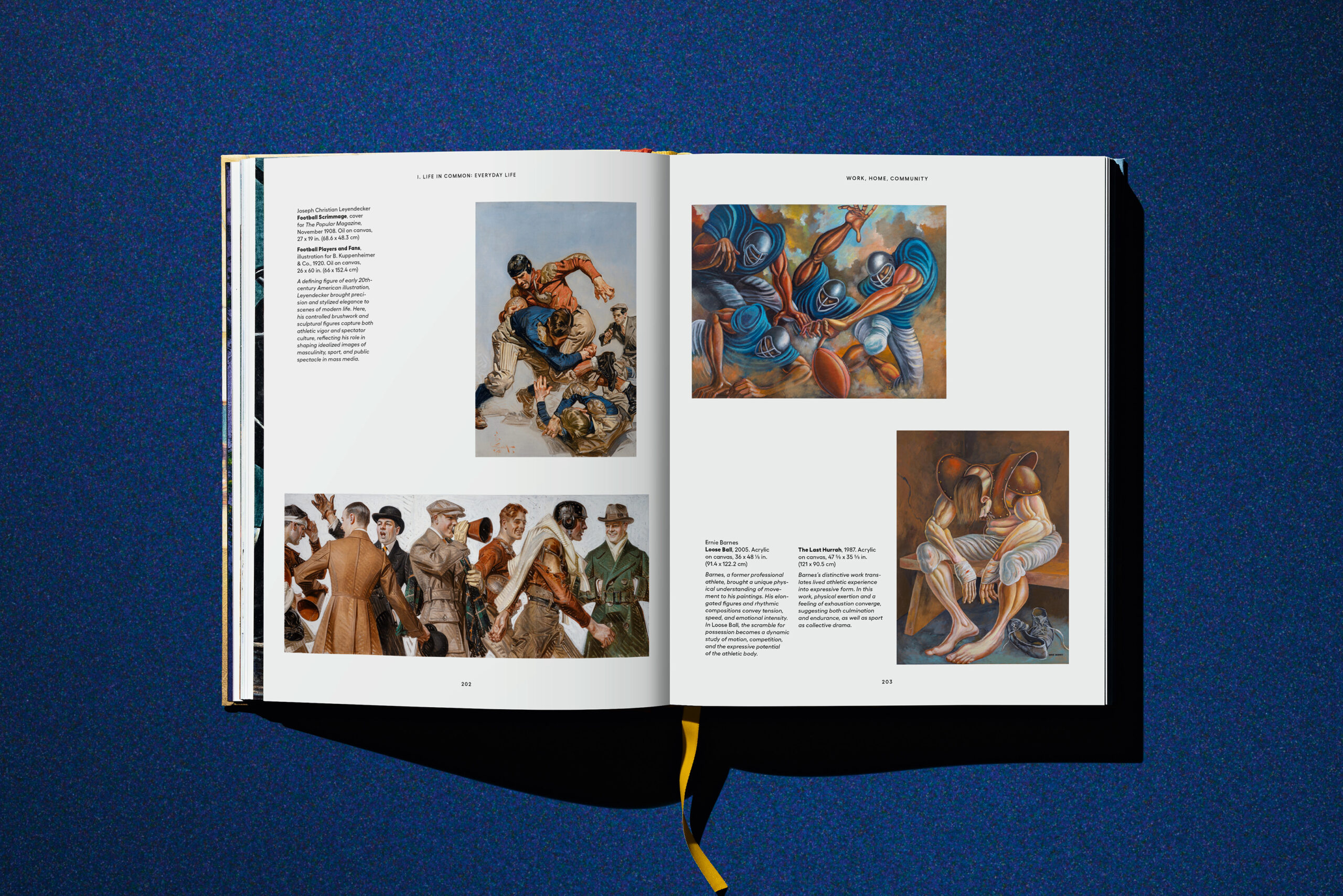 TASCHEN公式図録・スポーツを題材にした絵画の見開き