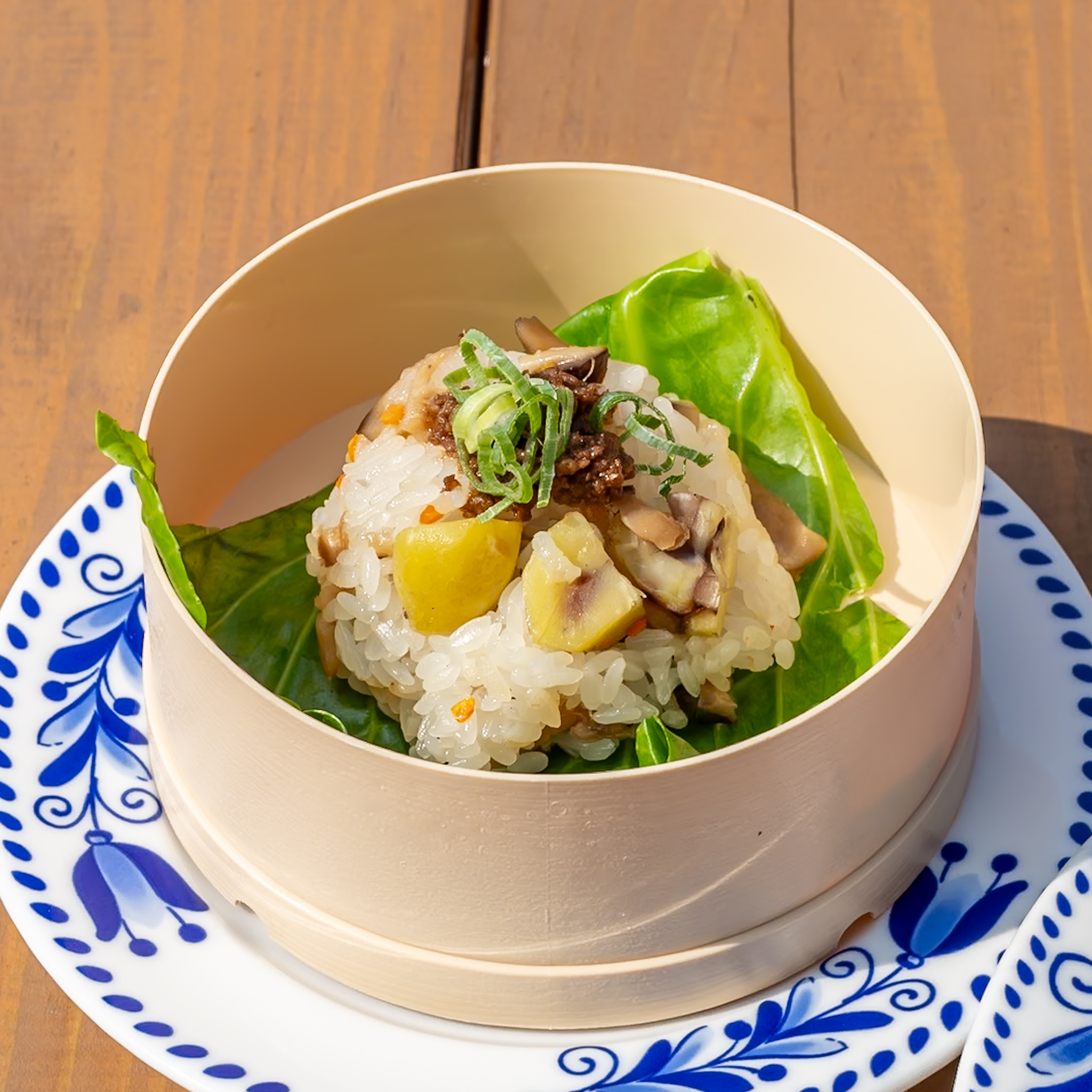 もっちり栗と秋野菜おこわ