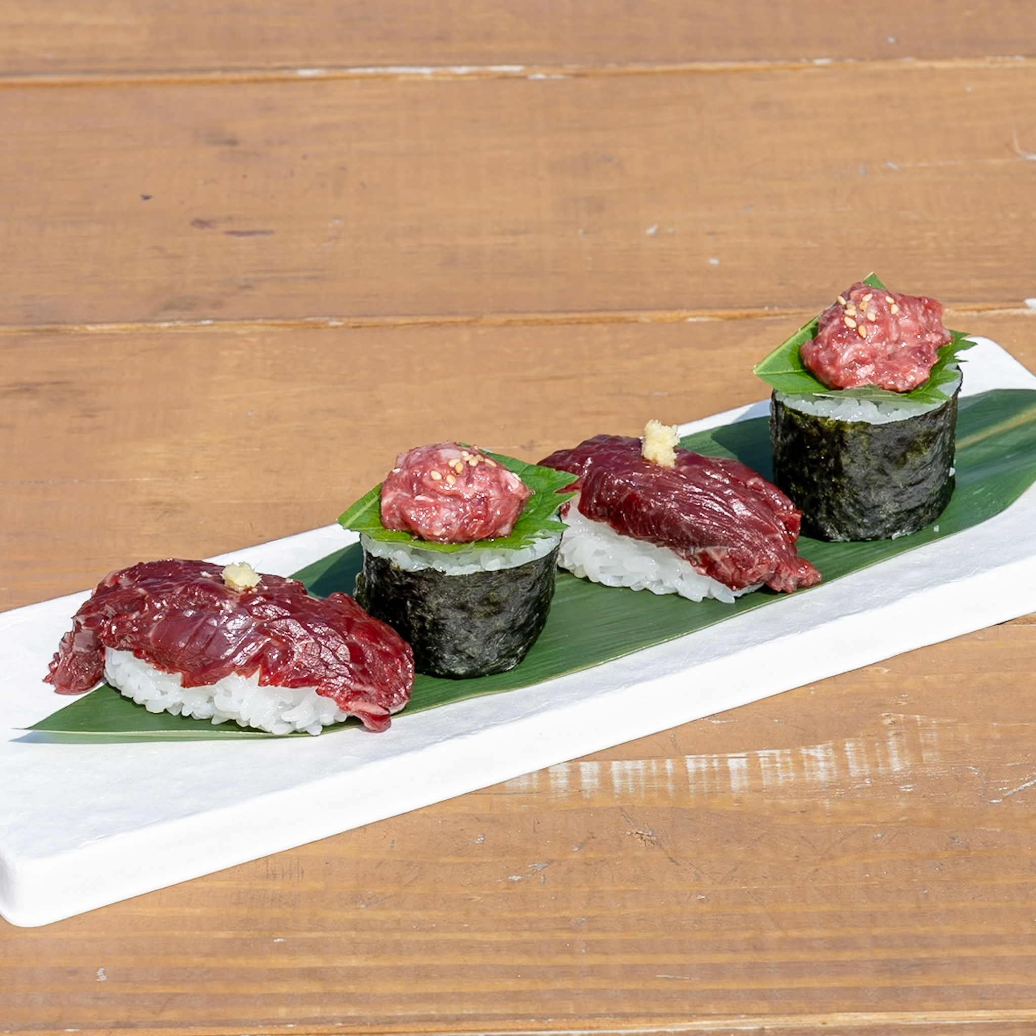熊本名物馬肉の贅沢寿司
