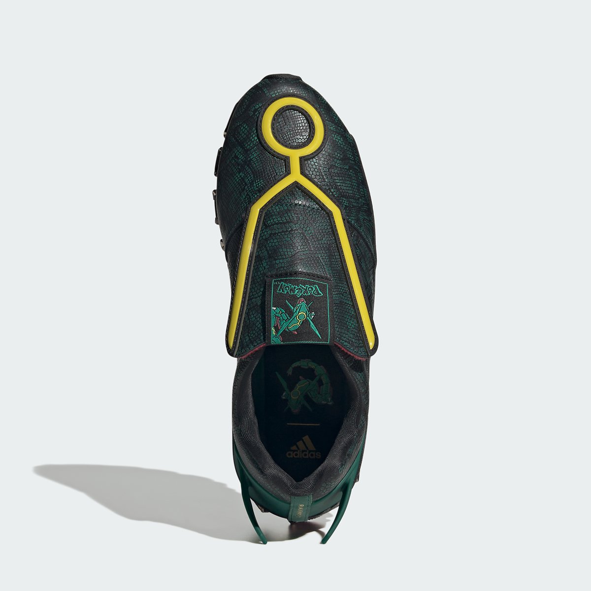 ADIDAS Pokemon MEGARIDE レックウザのタンと緑のフィン
