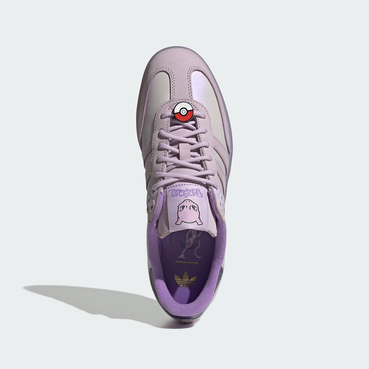 ADIDAS Pokemon SAMBA OG ミュウツーのタンとポケモンボールチャーム