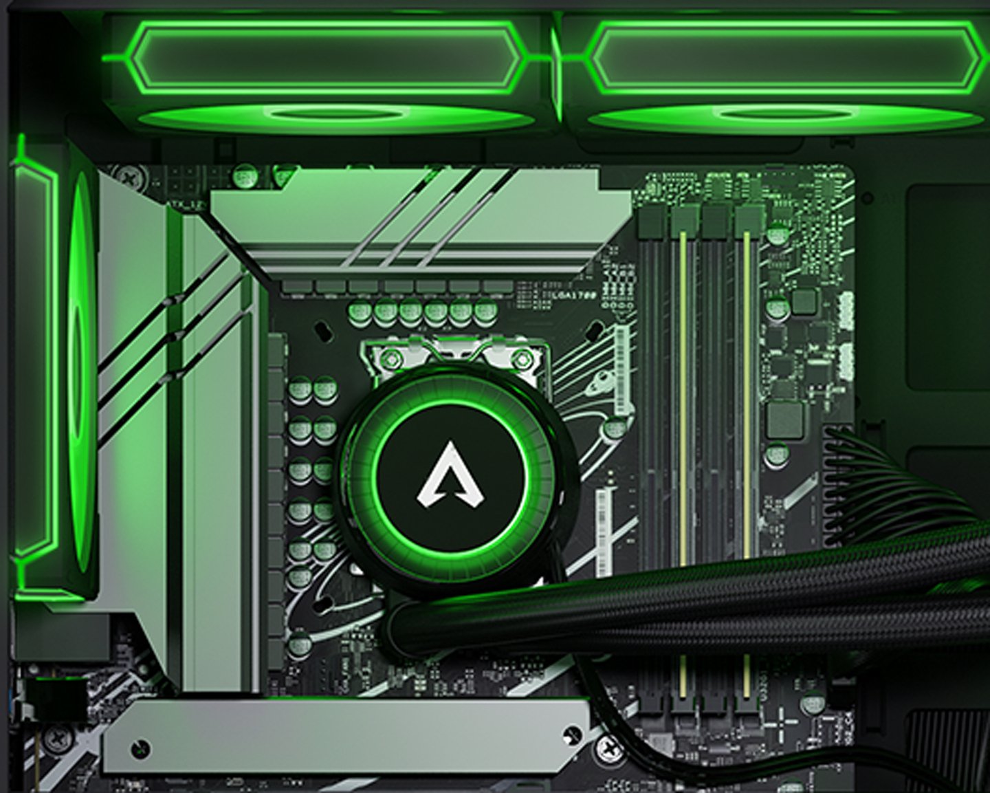 Apex Sigile 水冷ヘッドシート グリーン
