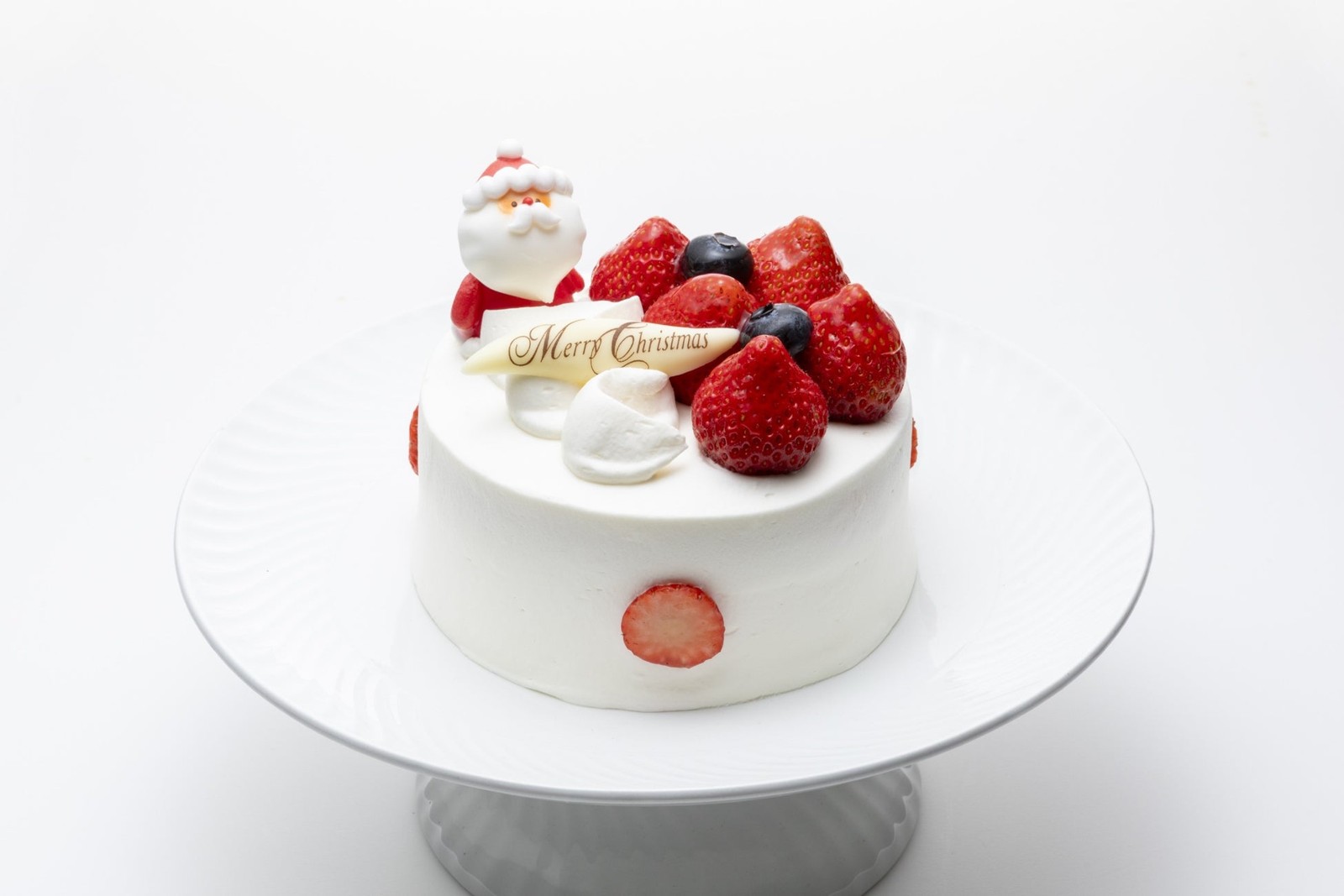フルーツピークス『クリスマスロイヤルショート』、大粒のいちごをのせたショートケーキ