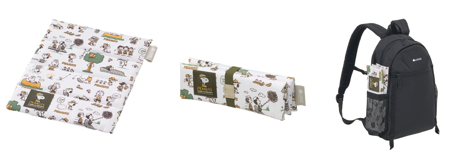 4つ折りで収納できる「SNOOPY 四つ折りクッション」
