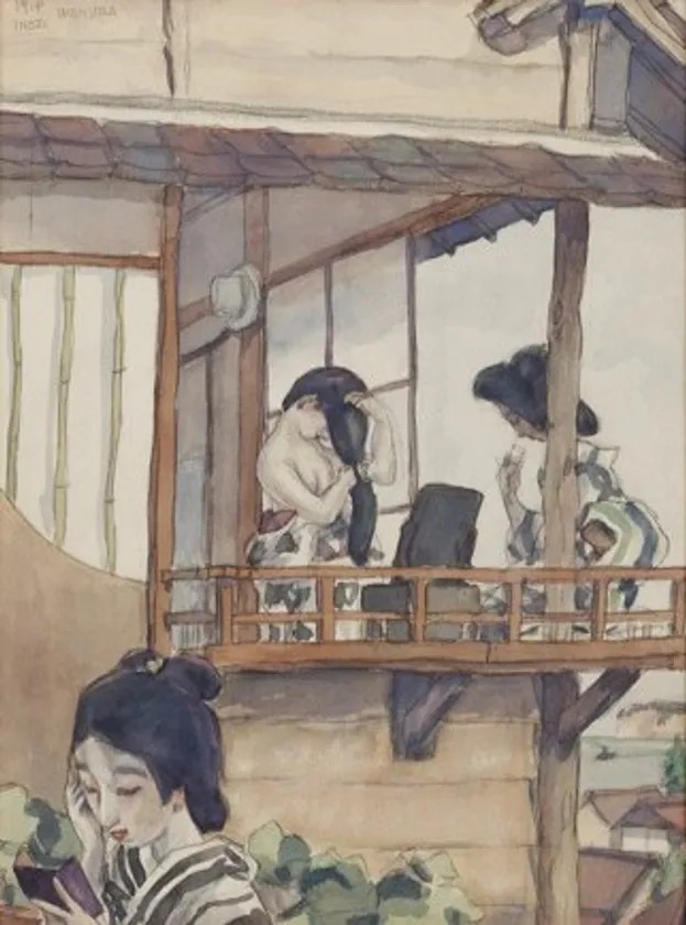 堂本印象《和倉温泉の女》の作品画像