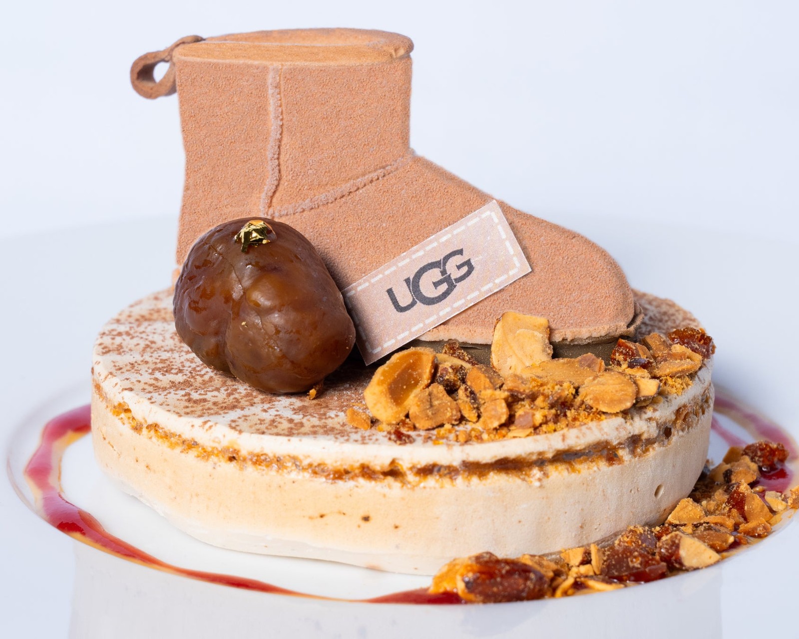 ブーツの形をしたUGGブーツ ケーキのイメージ