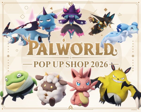 『パルワールド』のパルたちが集合したPOP UP SHOP 2026のキービジュアル