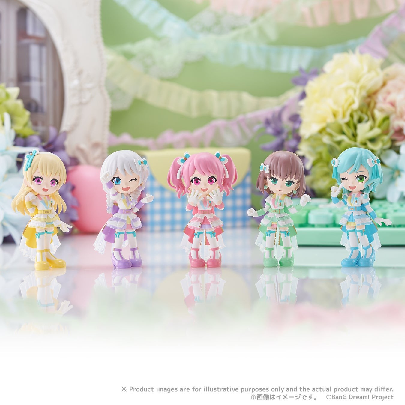 PalVerse BanG Dream! Pastel＊Palettesのフィギュア5体