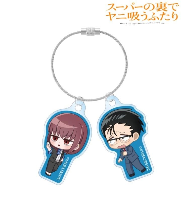 佐々木&田山 ちびキャラ 2連ワイヤーアクリルキーホルダー ver.A