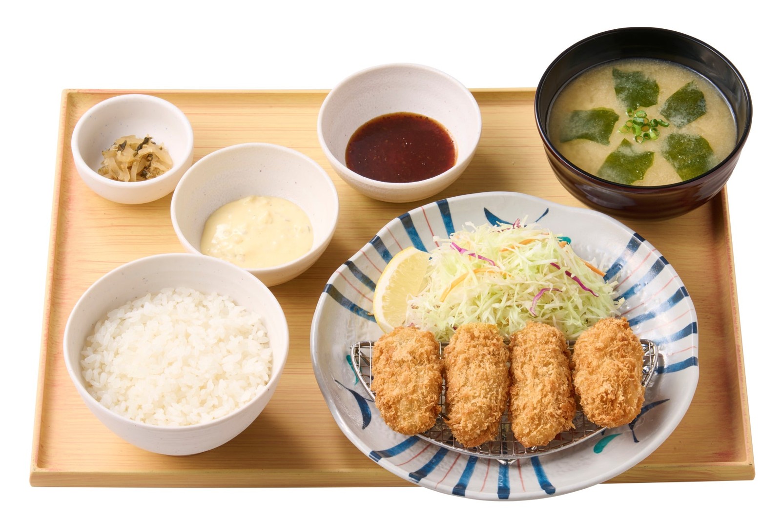 かきフライ定食(4個)の商品写真