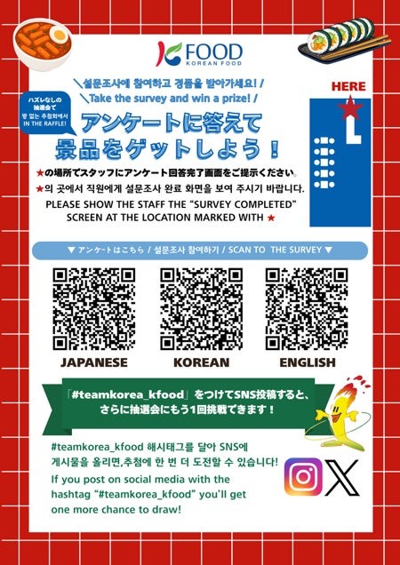 アンケート抽選会